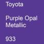 Preview: Toyota, Purple Opal Metallic, 933.